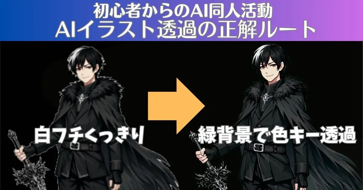 AIイラスト透過の正解ルート